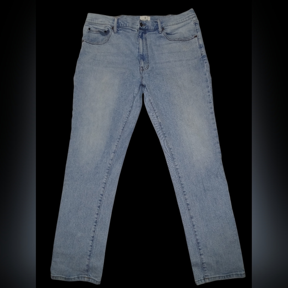 Men's Mutual Weave Light Wash Denim Jeans The Skinny Size 40×32